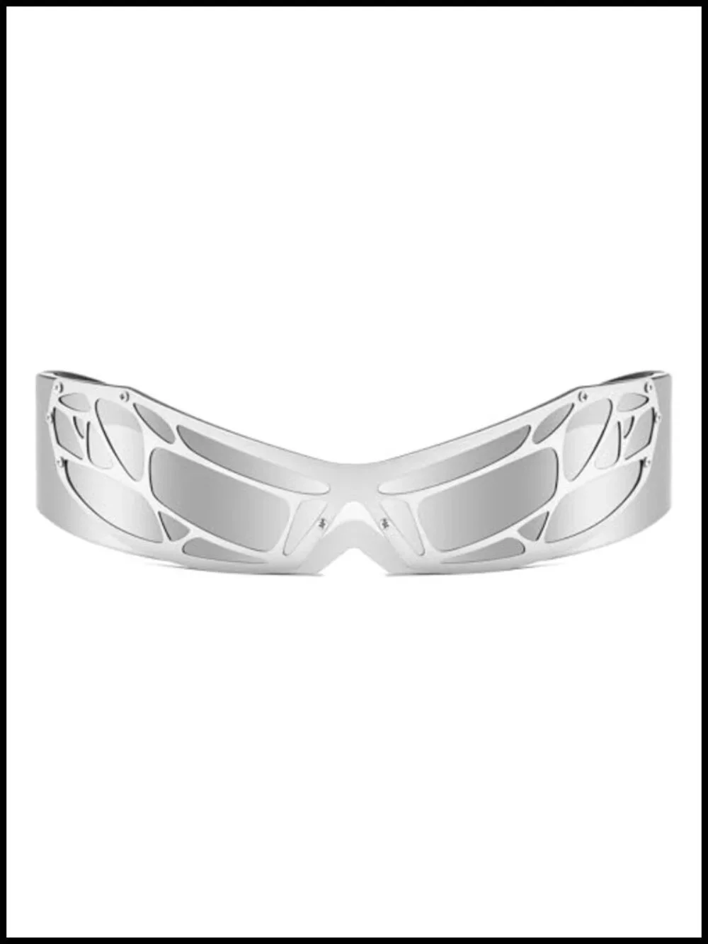 80s Futuristic Cyclops Cyber Visor Sunglasses Unisex Punk Cosplay Rave